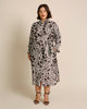 Printed Silk Twill Tie-Waist Dolman Sleeve Dress - thumbnail