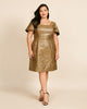 Squared Neck Dress - thumbnail