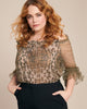 Off-the-Shoulder Leopard Sparkle Top - thumbnail