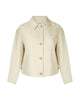 Cropped Twill Jacket White - thumbnail