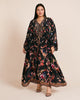 Split Hem Lace Up Kaftan - thumbnail