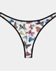 Butterfly Print Mesh Thong - thumbnail