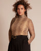 Emmy Printed Mesh Roll-Neck Top - thumbnail