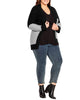 Contrast Block Cardigan - thumbnail