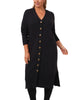 Kiara Button Front Maxi Cardigan - thumbnail