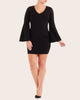 V-Neck Swing Sleeve Dress - thumbnail