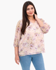 Ruth V-Neck Floral Blouse - thumbnail