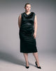 Topanga Satin Stretch Cowl Dress - thumbnail