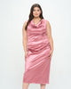 Topanga Satin Stretch Cowl Dress - thumbnail