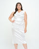 Topanga Satin Stretch Cowl Dress - thumbnail