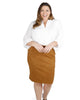 Suede Pencil Skirt - thumbnail