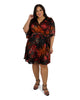 Floral Burnout Faux Wrap Dress - thumbnail