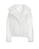 White Faux Fur Coat - thumbnail