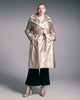 Shearling Edge Gold Trench Coat - thumbnail