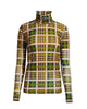 Printed Mesh Turtleneck - thumbnail