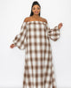Zoe Flannel Maxi Dress - thumbnail