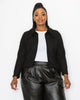 Erica Shearling Crop Jacket - thumbnail