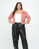 Erica Shearling Crop Jacket - thumbnail