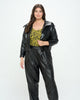 Ryder Crop Vegan Leather Jacket - thumbnail