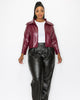 Ryder Crop Vegan Leather Jacket - thumbnail