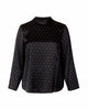 Sun Dot Mock Neck Blouse - thumbnail