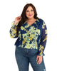 Ruffle V Neck Blouse - thumbnail