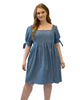 Babydoll Denim Dress - thumbnail