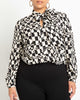 Reina Tie Neck Blouse - thumbnail