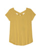 Aria Criss-Cross Linen Tee - thumbnail