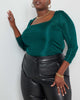 Penny Square Neck Ribbed Top - thumbnail