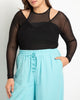Celine Layered Mesh Top - thumbnail