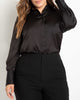 Priscilla Satin Button Down - thumbnail