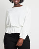 Anita Tunnel Detail Peplum Blouse - thumbnail