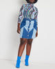Muranda Denim Patchwork Mini Skirt - thumbnail