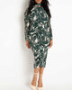 Gemma Floating Mock Neck Mesh Dress - thumbnail