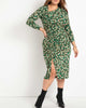 Phoebe Ruched Dress With Slit - thumbnail