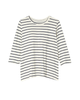 Nina 3/4 Sleeve Pleat Back Tee - thumbnail