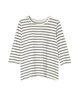 Nina 3/4 Sleeve Pleat Back Tee - thumbnail