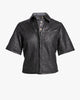 PIAZZA UPCYCLED LEATHER SHIRT - thumbnail