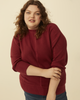 Sinead Ribbed Dolman-Sleeve Sweater - thumbnail