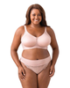 Microfiber & Lace Moulded Softcup Bra - thumbnail