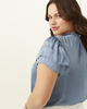 Kindra Ruffle Smocked Blouse - thumbnail