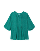 Edith 3/4 Sleeve Pleated Blouse - thumbnail