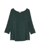 Ione 3/4 Sleeve Button Sleeve Tee - thumbnail