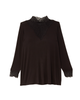 Samantha Lace Mock Neck Top - thumbnail