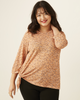 Viviene Three-Quarter-Sleeve Printed Top - thumbnail
