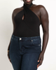 Maryam Crossover Halter Bodysuit - thumbnail