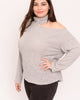 Adela Waffle-Knit Cutout Sweater - thumbnail