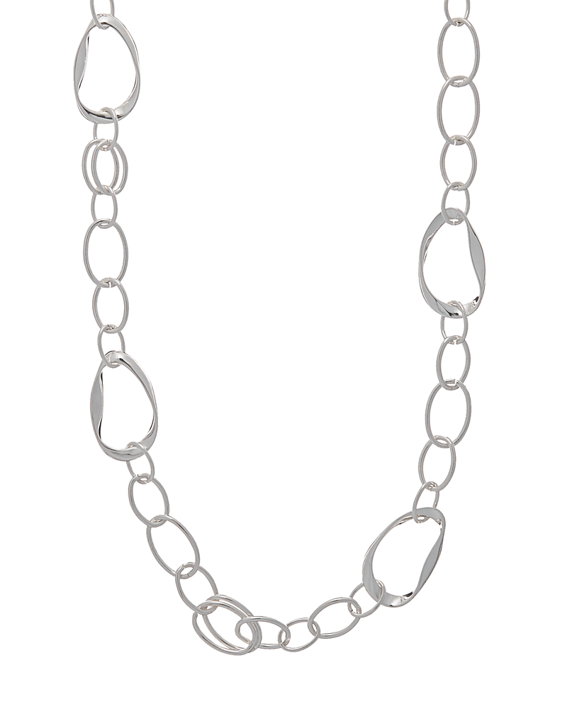 Daisy Link Necklace | Silver
