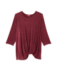 Tinsley 3/4 Sleeve Slinky Twist Hem Top - thumbnail